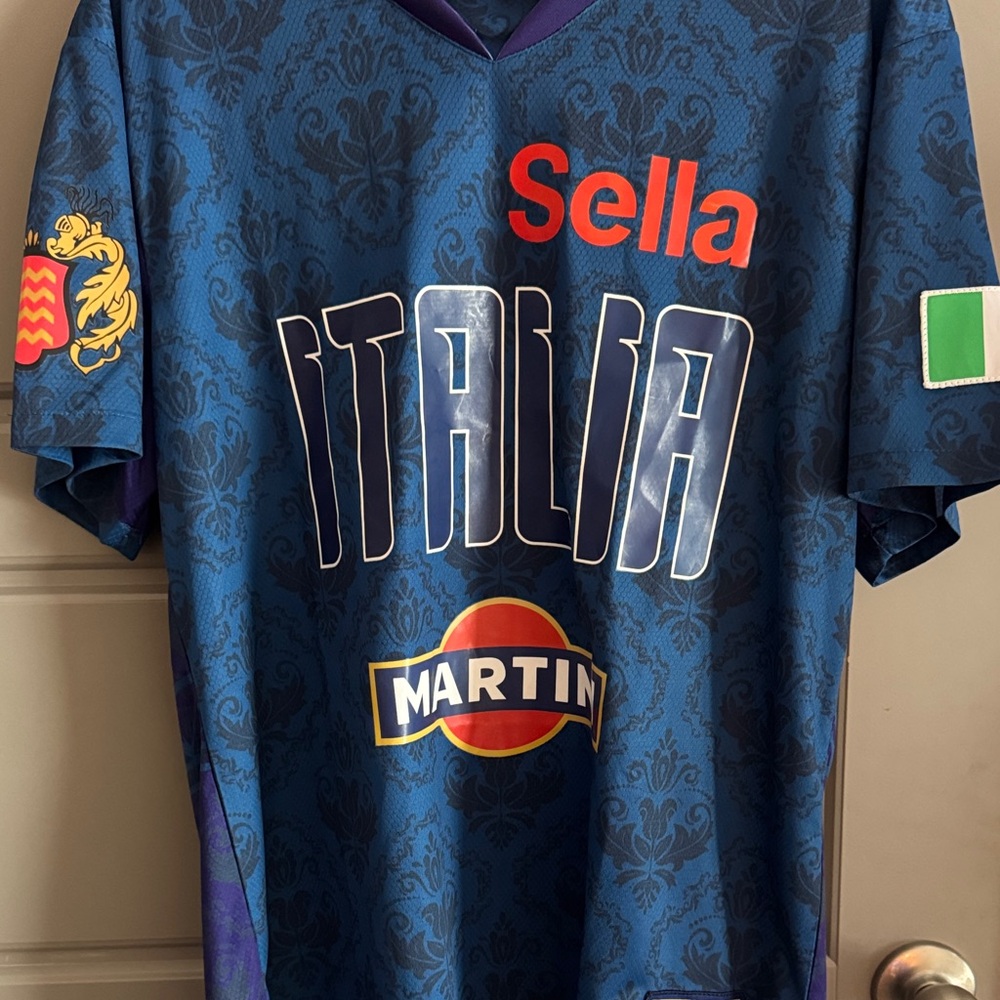 Italia Blue Graphic Men's Jersey